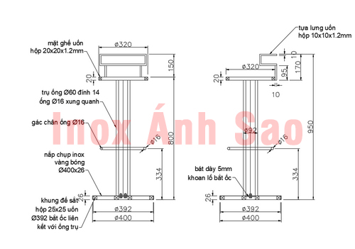 chan-ghe-bar-inox-vang-bong