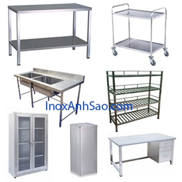 Một số sản phẩm inox được gia công