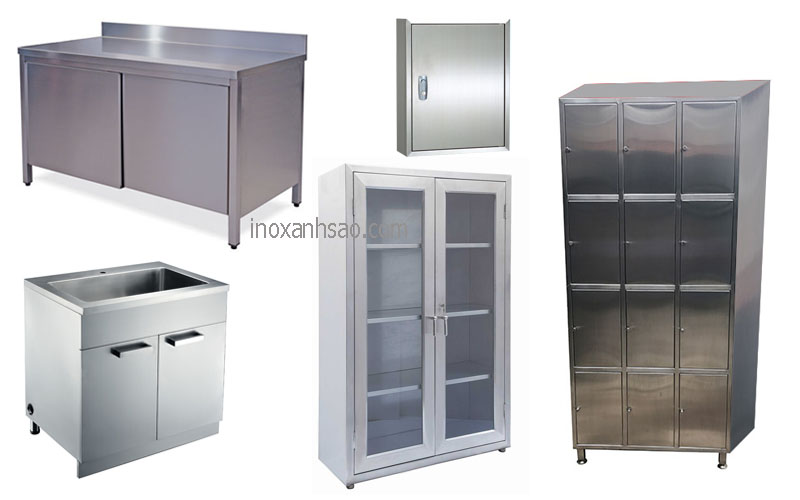 Các loại sản phẩm inox gia công - tủ bếp